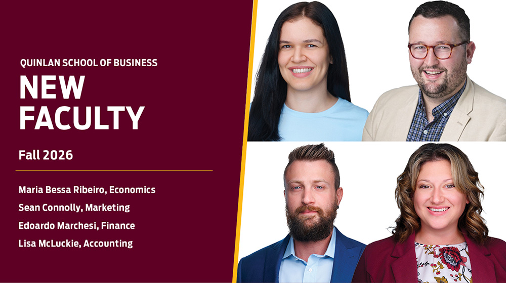 Graphic with the headshots of Maria Bessa Ribeiro, Sean Connolly, Edoardo Marchesi, and Lisa McLuckie